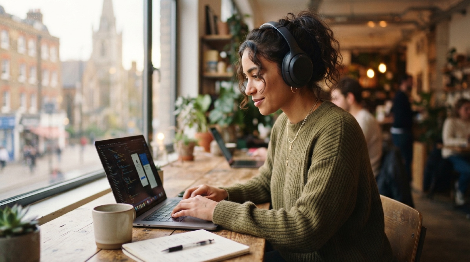 Illustrative image of a London workspace