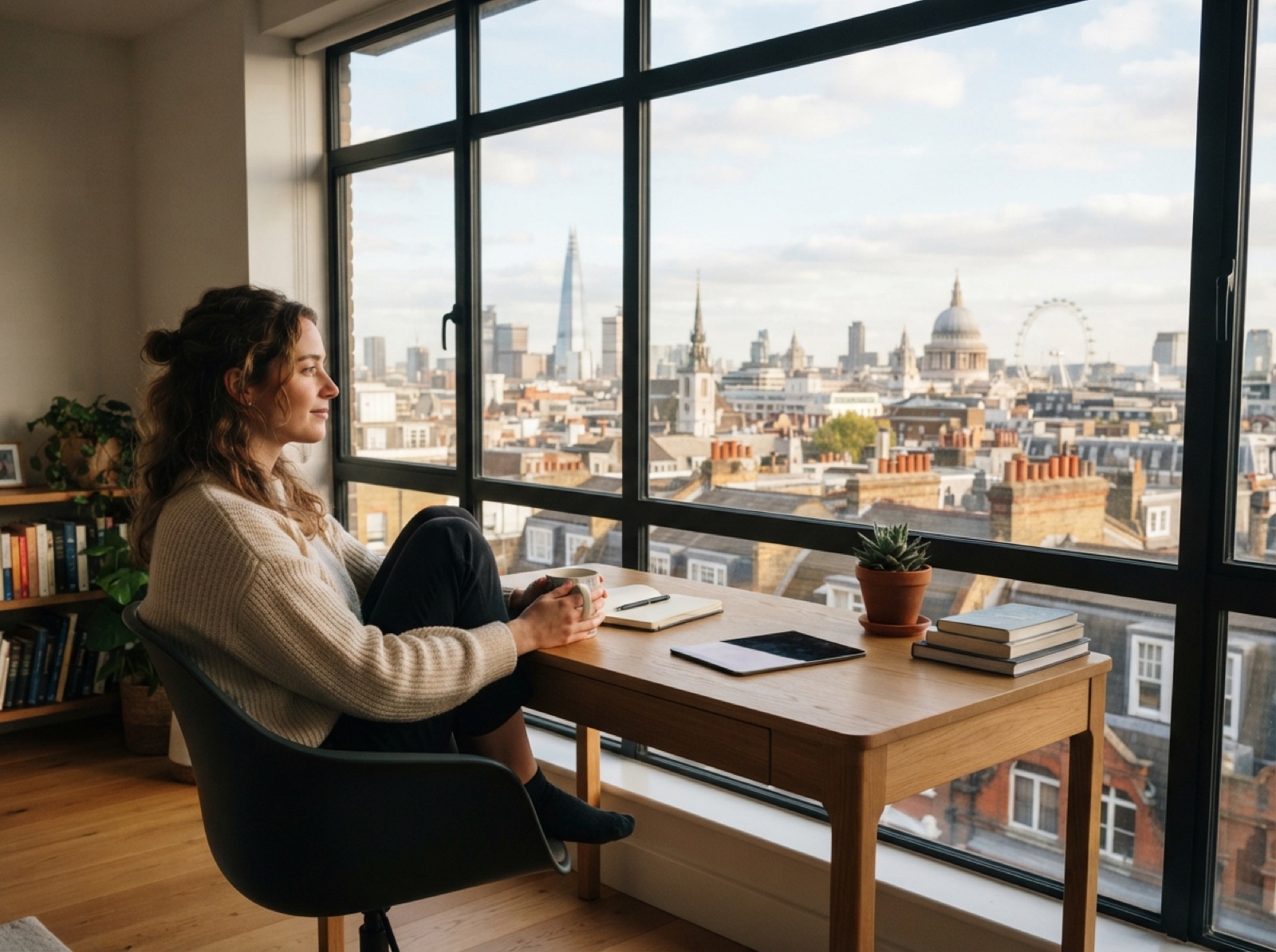 Illustrative image of a London workspace